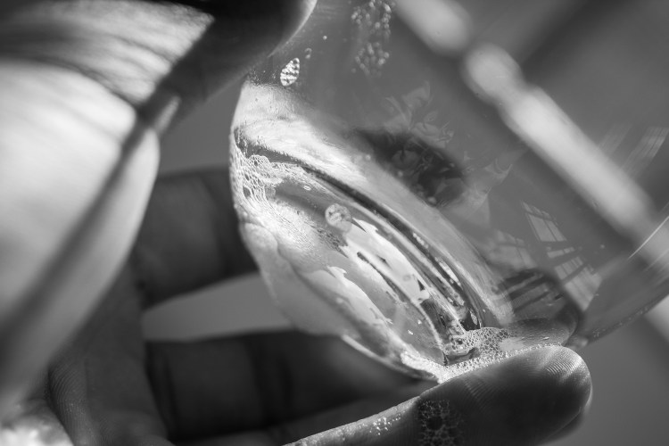 Wine Glass and Bubbles 2